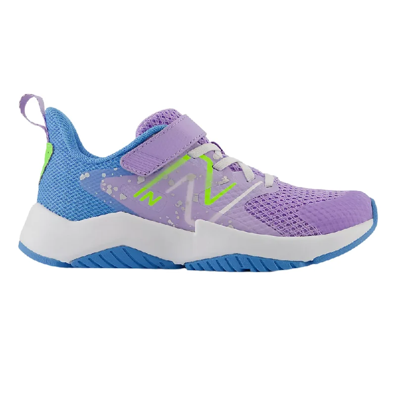 New Balance Toddler Girls Rave Run V2 Bungee Lace Velcro Lilac Glo